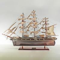 Handgefertigtes Schiffsmodell aus Holz der Cutty Sark (dunkles Holz)