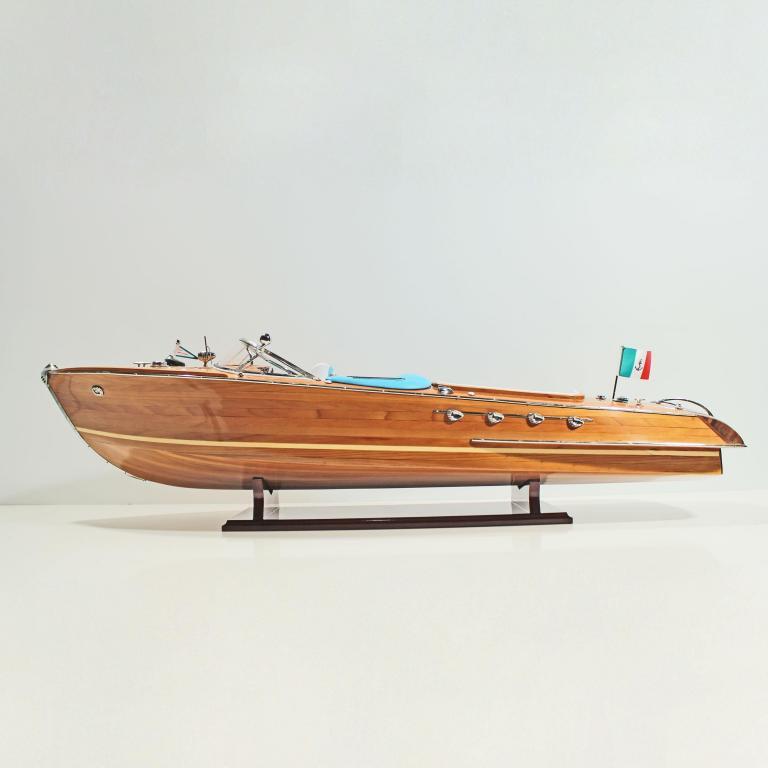 Handgefertigtes Schiffsmodell aus Holz der Riva Aquarama